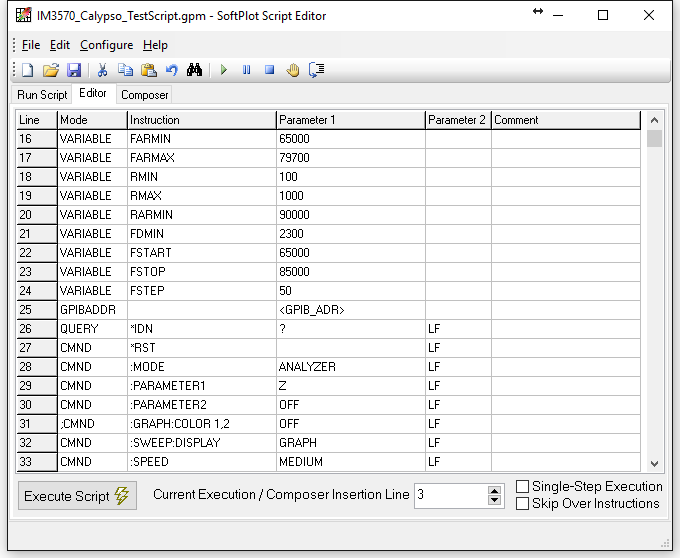 Graphic: SoftPlot Script